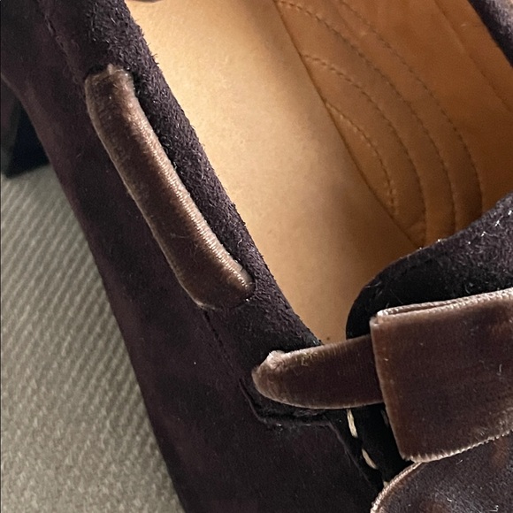 Naturalizer | Brown Suede Heels | Velvet Bow Detail | Size 10 | NWOT - Picture 12 of 12
